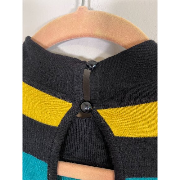 BCBG Striped Tank Maxi Dress XS Colorful Sweater Retro Classic Chic Funky Preppy - Picture 5 of 14